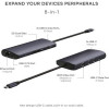 Адаптер Satechi USB-C Multiport Adapter 8K Ethernet V3 (ST-P8KED) Midnight