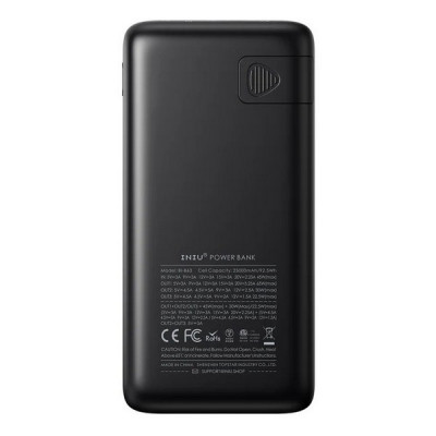 Внешний аккумулятор INIU B63 Portable Charger Power Bank 25000mAh 100W (BI-B63) Black