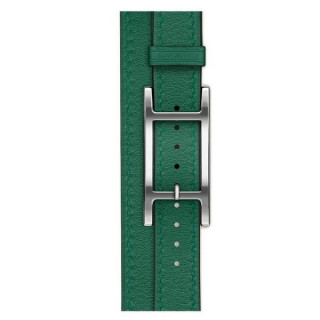 Apple Watch Series 11 Hermes 42 mm Hapi Attelage Double Tour Vert Moyen