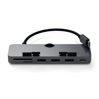 Хаб Satechi Aluminum Type-C Clamp Hub Pro (ST-TCIMHM) Space Gray
