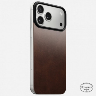 Чехол Nomad Magnetic Leather Back для iPhone 17 Pro Max (NM014384858) Rustic Brown