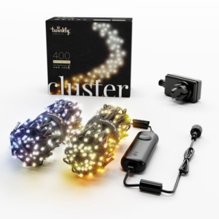 Smart LED гирлянда Twinkly Cluster 400 светодиодов 6 м. BT+ WiFi, Gen II, (TWS400GOP-BEU)