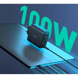Сетевое зарядное устройство Aukey Omnia ll Mix S 100W (PA-B7S) Black