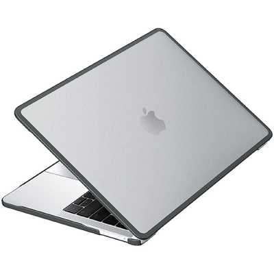 Чехол Uniq Venture PC/TPU case для MacBook Pro 13" (2016/20) (MP13(2016-2020)-VENFGRY), прозрачный/серый