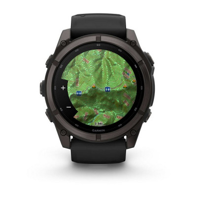 Garmin Fenix 9 51 мм Carbon Gray DLC Titanium with Black Silicone Band (010-04763-10)