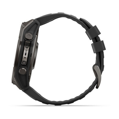 Garmin Fenix 9 51 мм Carbon Gray DLC Titanium with Black Silicone Band (010-04763-10)
