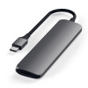 Адаптер Satechi Slim Aluminum Type-C Multi-Port Adapter 4K (ST-CMAM) Space Gray