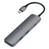 Адаптер Satechi Slim Aluminum Type-C Multi-Port Adapter 4K (ST-CMAM) Space Gray