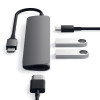 Адаптер Satechi Slim Aluminum Type-C Multi-Port Adapter 4K (ST-CMAM) Space Gray