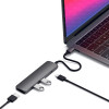 Адаптер Satechi Slim Aluminum Type-C Multi-Port Adapter 4K (ST-CMAM) Space Gray