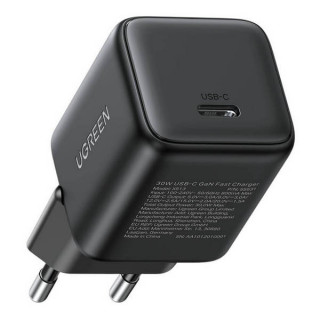 Сетевое зарядное устройство Ugreen X513 30W USB-C GaN Fast Charger с кабелем USB-C-USB-C 1м (65012) черный