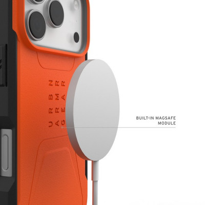 Чехол UAG Civilian Magfit для iPhone 17 Pro 6.3" (114545119797) Orange