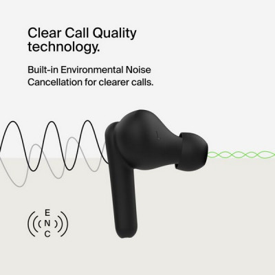 Беспроводные наушники Belkin SoundForm Rhythm True Wireless Earbuds (AUC012BTBK) Black