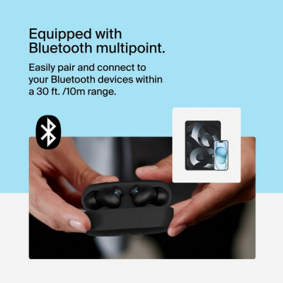 Беспроводные наушники Belkin SoundForm Rhythm True Wireless Earbuds (AUC012BTBK) Black