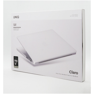 Чехол Uniq HUSK Pro Claro для MacBook Pro 14" (2021) (MP14(2021)-CLAROMCLR), прозрачный
