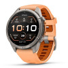 Garmin Fenix 9 Pro 43 мм Titanium with Shell Pink/Autumn Orange Silicone Band (010-04335-05)
