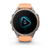 Garmin Fenix 9 Pro 43 мм Titanium with Shell Pink/Autumn Orange Silicone Band (010-04335-05)