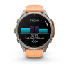 Garmin Fenix 9 Pro 43 мм Titanium with Shell Pink/Autumn Orange Silicone Band (010-04335-05)