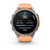 Garmin Fenix 9 Pro 43 мм Titanium with Shell Pink/Autumn Orange Silicone Band (010-04335-05)