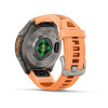 Garmin Fenix 9 Pro 43 мм Titanium with Shell Pink/Autumn Orange Silicone Band (010-04335-05)