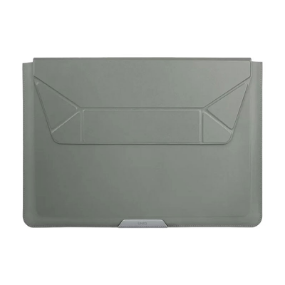 Чехол Uniq Oslo V.2 PU leather Magnetic Laptop sleeve/foldable stand Jet для ноутбуков 14" Lichen Green (OSLO(14)-LICHENGREEN)