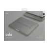 Чехол Uniq Oslo V.2 PU leather Magnetic Laptop sleeve/foldable stand Jet для ноутбуков 14" Lichen Green (OSLO(14)-LICHENGREEN)