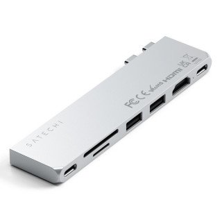 Адаптер Satechi USB-C Pro Hub Slim Adapter (ST-HUCPHSS) Silver