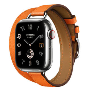 Apple Watch Series 11 Hermes 42 mm Attelage Double Tour Orange