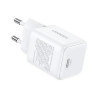 Сетевое зарядное устройство Ugreen X513 30W USB-C GaN Fast Charger с кабелем USB-C-USB-C 1м (65013) белый