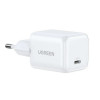 Сетевое зарядное устройство Ugreen X513 30W USB-C GaN Fast Charger с кабелем USB-C-USB-C 1м (65013) белый