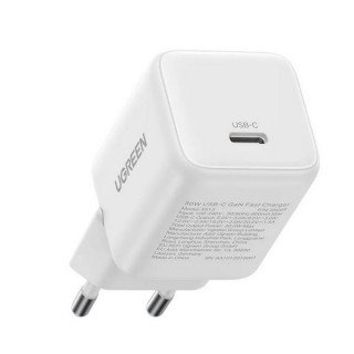 Сетевое зарядное устройство Ugreen X513 30W USB-C GaN Fast Charger с кабелем USB-C-USB-C 1м (65013) белый