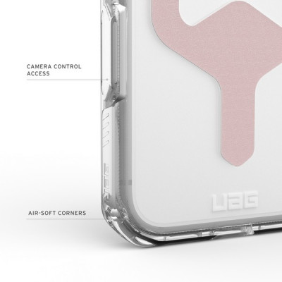 Чехол UAG Plyo Magfit для iPhone 17 Pro 6.3" (114529114348) Ice/Rose Gold
