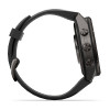 Garmin Fenix 9 Pro 43 мм Carbon Gray DLC Titanium with Black/Pebble Gray Silicone Band (010-04335-15)