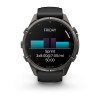 Garmin Fenix 9 Pro 43 мм Carbon Gray DLC Titanium with Black/Pebble Gray Silicone Band (010-04335-15)