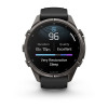 Garmin Fenix 9 Pro 43 мм Carbon Gray DLC Titanium with Black/Pebble Gray Silicone Band (010-04335-15)