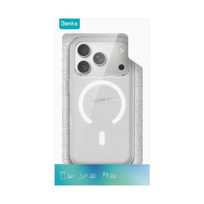 Чехол силиконовый Benks Crystal Case MagFit для iPhone 18 Pro/17 Pro 6.3" (C.K.JC.AP.00.0072) Transparent