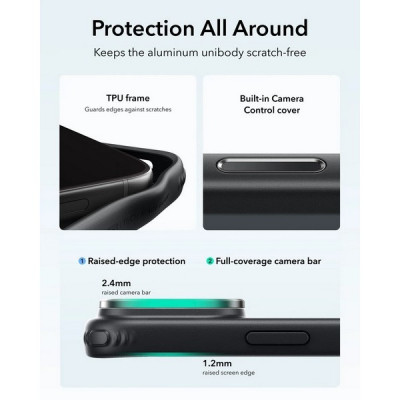 Чехол ESR Classic Hybrid Kickstand Magnetic для iPhone 18 Pro Max / 17 Pro Max (Clear Black)