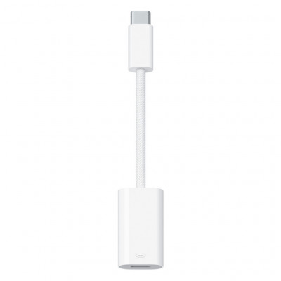Переходник Apple Adapter USB-C to Lightning (MUQX3ZE/A / MUQX3FE/A) белый