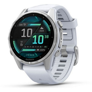 Garmin Fenix 8 43 мм Amoled Silver/Whitestone (010-02903-00)