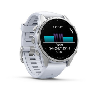 Garmin Fenix 8 43 мм Amoled Silver/Whitestone (010-02903-00)