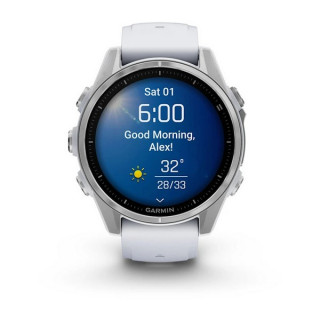 Garmin Fenix 8 43 мм Amoled Silver/Whitestone (010-02903-00)