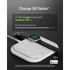 Беспроводная зарядная станция Belkin BoostCharge Pro 3-в-1 Magnetic Wireless Charger 15W (WIZ029myWH) белый