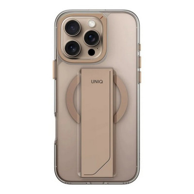 Чехол Uniq Heldro Max MagSafe для iPhone 16 Pro серо-золотой (IP6.3P(2024)-HELMMTGLD)