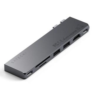 Адаптер Satechi USB-C Pro Hub Slim Adapter (ST-HUCPHSM) Space Gray