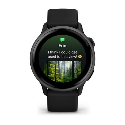 Умные часы Garmin Vivoactive 6 – Сланцевый, Черный ремешок