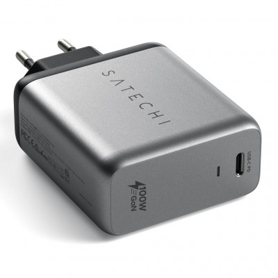 Сетевое зарядное устройство Satechi Compact Charger 100W GaN Power (ST-UC100WSM-EU) Space Gray