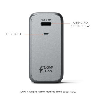 Сетевое зарядное устройство Satechi Compact Charger 100W GaN Power (ST-UC100WSM-EU) Space Gray