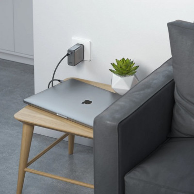 Сетевое зарядное устройство Satechi Compact Charger 100W GaN Power (ST-UC100WSM-EU) Space Gray