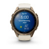 Garmin Fenix 9 Pro 43 мм Autumn Gold Titanium with Cream/French Gray Silicone Band (010-04335-25)