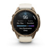 Garmin Fenix 9 Pro 43 мм Autumn Gold Titanium with Cream/French Gray Silicone Band (010-04335-25)